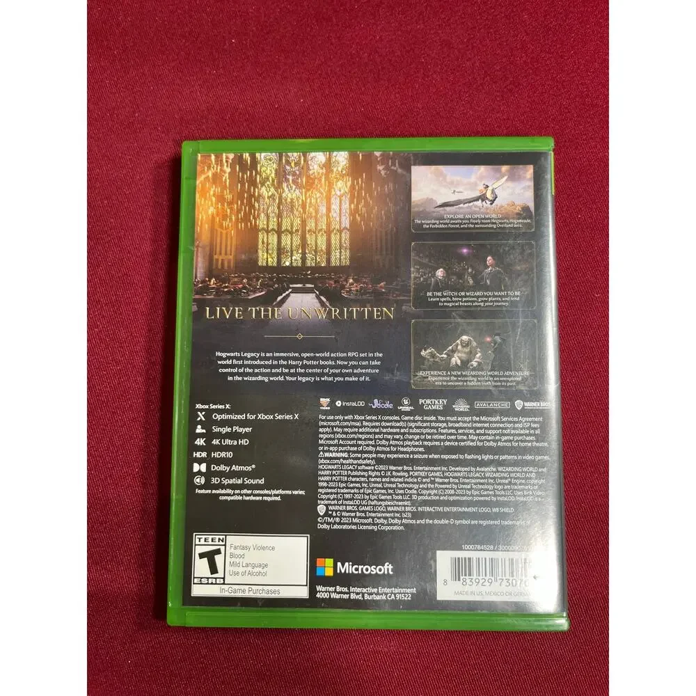 Xbox X Hogwarts Legacy-New opened